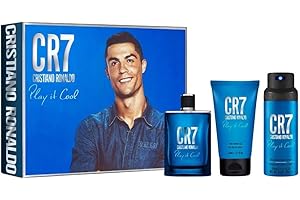 CR7 Cristiano Ronaldo Play It Cool 3 Piece Gift Set: Eau De Toilette 100ml - Shower Gel 150ml - Body Spray 150ml
