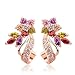 Youbella Aaa Swiss Zircon Multi Color Gold Plated Stud Earrings For Women RS.499.00