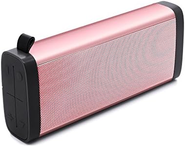 Bluetooth Speakers Portable Wireless Stereo Speaker with Strong Bass Microphone Supprt SD Card for iPhone iPad Samsung Laptop MP3 Player for Outdoor travel or Home - Rose gold