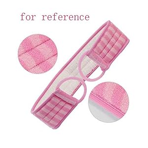 2 Of Soft Bath Mitts Exfoliating Gloves Bath Belts for Female, BLUE - Image 2
