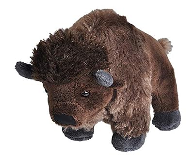 Wild Republic Republic-10856 Peluche Bébé Bison Cuddlekins Mini, Jouets, 20cm, 10856, Brun