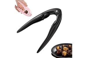 Generisch Kastanie Schneider, Maroni Schneider, Maronenschneider, Kastanienhalter, PP Maronizange, Kastanienschneider, Maronen Schneiders, Nussknacker, Nussknacker Walnüsse (Schwarz)