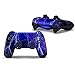 Produktbild Morbuy Design PS4 Schutzfolie Skin Sticker Aufkleber Set styling für Sony Playstation 4 Controller X 1 ( Auch PS4 Slim & PS4 Pro ) (Blue Flash)