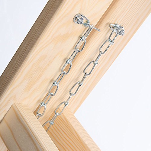 Holzleiter STANDARD 2×5 Stufen Zweiseitige Klappleiter Leiter Haushaltsleiter 150kg - 4