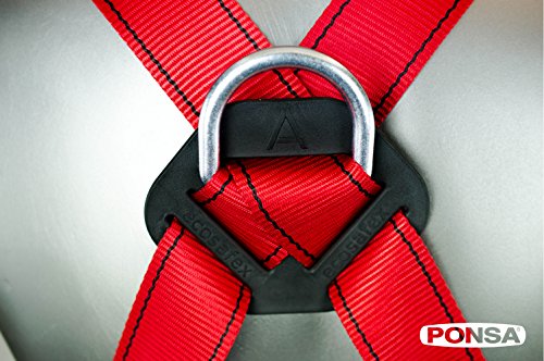 FALLSCHUTZ – SET: Auffanggurt mit 2 haltepunkte + Element zur ladungssicherung + 2 wirbelkarabinerhaken. 031053001001 - 6