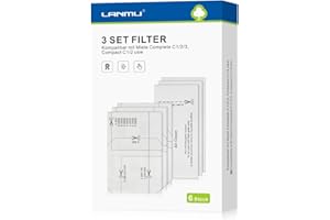 LANMU EU LANMU 3 Stk. Motorschutzfilter und 3 Stk. Abluftfilter Filter Staubsaugerfilter Set kompatibel mit Miele Complete C1/2/3, Compact C1/2, Classic C1, Dynamic U1, S200-S899, S2000-S8999 (6er-Set)