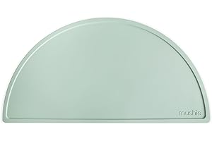 Mushie Tovaglietta in Silicone per Bambini | Antiscivolo | senza BPA | Accessori per Bambini Sicuri e di Alta Qualità | Lavabili in Lavastoviglie | Cambridge Blue