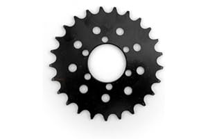 L-faster 28t Bicicleta piñon Fijo para el Montaje de Frenos de Disco Grande para Bicicleta 28 Rueda de Cadena piñon Fijo piñon Diente para # 410 Cadena de Bicicleta