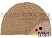 Produktbild matches21 Fußmatte Fußabstreifer Kokos Wendematte Uni einfarbig natur halbrund Kokosmatte 50x80x2,5cm