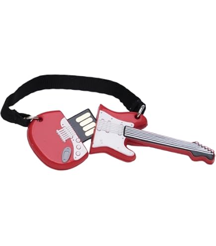 Chiavetta USB A Forma Di Chitarra Elettrica Rock N Roll – 64GB USB 3.0, Per PC E Mac