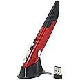 eWINNER Mini 2.4Ghz Wireless Optical Pen Air Mouse Adjustable 500/1000Dpi For PC Android Laptop/Tablet PC compatible with Windows98/XP/vista/Windows7/Mac IOS X/Linux System (Red)