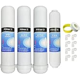 Depurtek | Reverse Osmosis Kit 4 Filters | High Performance Compatibility HIDROBOX HYDROHEALTH | Includes Teflon Roll Thread