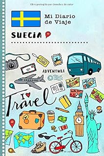 Suecia Mi Diario de Viaje: Libro de Registro de Viajes Guiado Infantil - Cuaderno de Recuerdos de Actividades en Vacaciones para Escribir, Dibujar, Afirmaciones de Gratitud para Niños y Niñas