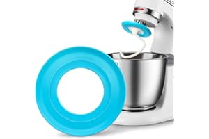 SUNSETBABY Universeller Knethakenschutz für KitchenAid-Mixer, Spritzschutz-Aufsatz, passend für 95 mm Standmixer-Haken vom Typ C, spülmaschinenfestes Zubehör (blau)