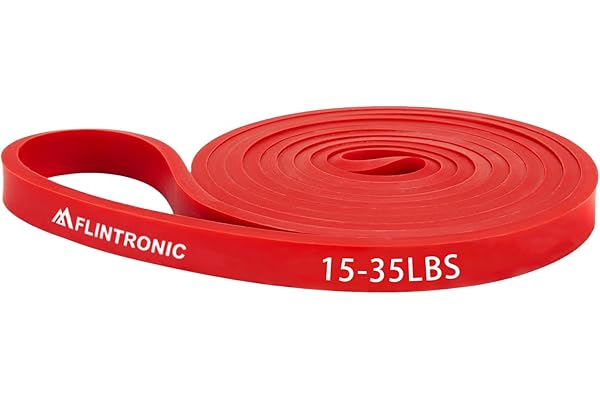 Flintronic Bande Elastique Musculation, 3/4 Niveaux Différents Bande de Resistance Traction, Bandes de Fitness Latex Élastique, pour tractions, Crossfit, Dips, Pilates, Yoga, Homme & Femme