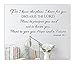 Price comparison product image 48" For I Know The Plans I Have For You Declares The Lord, Plans to Prosper You and Not To Harm You, Plans To Give You Hope And A Future Jeremiah 29:11 Wall Decal