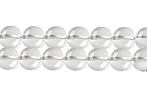 SKYBEADS Natuerliche Transparenter Kristall Perlen zum Auffädeln Armbänder 4mm Klar Quarz 38cm Strang Approx 90 Stück