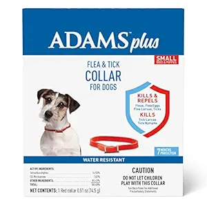 Adams Plus Flea & Tick Collar for Dogs, Small