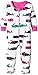 Hatley Baby-Girls Infant Footed Coverall - Scarf Whales Pyjama Set, White, 3-6 Months