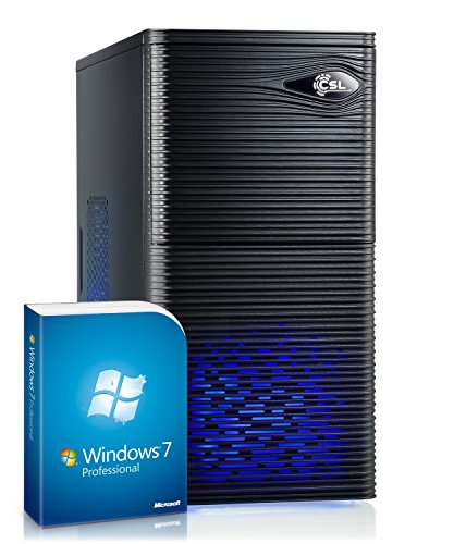 CSL Gaming PC Speed 4849Pro inkl. Windows 7 Pro - Intel Core i7-7700 4x 3600MHz, 16GB RAM, 240GB SSD, 1000GB HDD, GeForce GTX 1060, DVD, USB 3.1