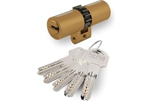 MCM 8423919087511 Cilindro de Seguridad, Dorado