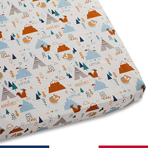 Atelier de Morphée Drap Housse pour Enfant Apache - Rectangle, 80x160