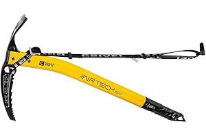 GRIVEL Air Tech Yellow Piolet C/Long Evo 66 cm CE PIOLETS d'alpinisme Unisexe Adulte 66