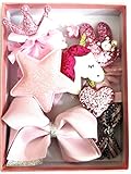 Cuty Kraft Lovely Baby Girl 11 pcs hair clip set with box - pink