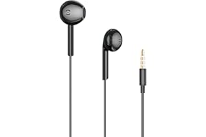 MAS CARNEY Auriculares con Cable WH9, Cascos In-Ear con Micrófono, para Samsung Huawei Vivo OPPO Mi Redmi, Negro