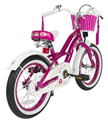 BIKESTAR® Premium Design Kinderfahrrad für coole Kids ab 4 Jahren ★ 16er Deluxe Cruiser Edition ★ Creamy Violett - 5