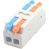 JOYELEC 18 Pieces D2-2 Electrical Connectors,2 Input and 2 Output,Suitable for 0.08-2.5(4.0) mm&sup2;cables,250V,32A,Compact Cable