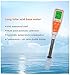 Produktbild PH-Teststift Ph-Meter Tester Aquarium Wasserqualität Detektor IP65 wasserdichte Schale, Dual Screen Display, Hochempfindliche Sonde, Temperaturkompensation Selbstkorrektur