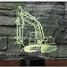 Produktbild Fushoulu 3D Led Nachtlicht Bagger Bagger Bagger Mit 7 Farben Licht Für Home Decoration Lampe Erstaunliche Visualisierung