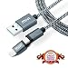 Mivi 2 in 1 Apple Lighting & Micro USB to Standard Type A USB Cable 5ft Data Sync and Charging Cable for iPhone, iPad, Samsung, Lenovo, Lumia, OnePlus, Xiaomi, HTC, LG, Nexus, Motorola Moto G, ASUS, Coolpad, Sony, Micromax, Honor, Intex, Meizu, Karbonn and all other mobile devices and Tablets RS.1299.00
