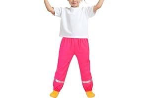 Mayoii Pantalon imperméable pour enfants garçons filles – Pantalon de pluie léger et respirant avec bandes réfléchissantes, résistant à la boue, résistant à la saleté, pantalon d'extérieur pour