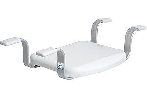 WEINBERGER Badewannensitz, Sitzhilfe für Badewannen mit Innenmaß von 59-72 cm, niedrige Sitzposition, sehr stabil bis 150 kg, Aluminium, Sitzbrett, Badebrett, Badehocker/Farbe: Weiß/Modell: 43909