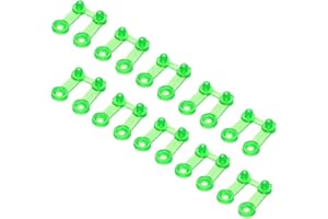 BAAQII 10pcs Plastique Jaune Carte perforée Clip pour Brother Machine à Tricoter