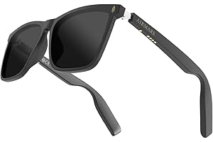 AIRMARS SG8 Smart Glasses for Men and Women, Bluetooth Sunglasses Built-in Speaker and Microphone, Blue Light Filtering, Outdoor UV Protection, Bluetooth 5.4 Support Voice Assistant/Android/Mac/PC