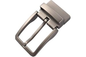 ROOFEI N / C Men Metal Reversible Belt Buckle Replacement Antique Rectangular Pin Buckle (Dumb Gun)