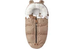 YILWNNCSE Sacco Universale Passeggino,Baby Sacco Nanna Termico,Copripiedi per Passeggino Cosy Toes,Passeggino Allegato,Copripiede Invernale per Bambini, Antivento, Impermeabile,Lavabile (Marrone chiaro)