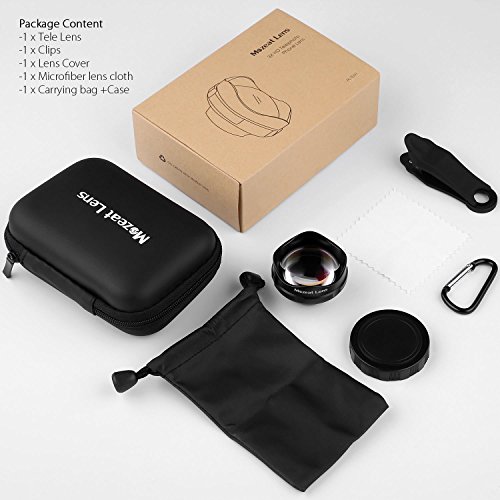 Mozeat Lens Objektiv Handy Clip-On Lens 3X TeleobjektivÂ mit Universal Klemme,fÃ¼r iPhone,Samsung , Android ,Windows usw.Keine dunkle RÃ¤nder.