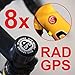 Produktbild Sicherheit Nord 8X Rad GPS Inside Aufkleber Fahrrad SICHERUNG BIKEFINDER Tracker Bike Secure RENNRAD MTB Bicycle Tracker DIEBSTAHLSICHERUNG Anti Theft Warning Sticker Set
