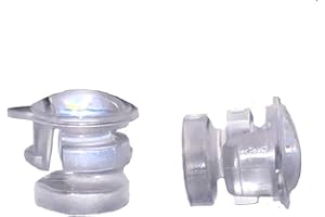 Shoei Pinlock pins, 6 mm, trasparenti, 2 pezzi