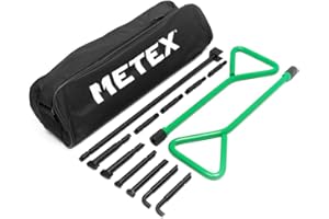 Metex Unikey Universal Manhole Cover Lifting Key Set - with Interchangeable Tips & Stopcock Key