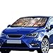 Produktbild SHAOKAO Auto Sonne Sonnenschutz Ölgemälde auf Leinwand Street View Faltbarer Sonnenschutz Für maximalen UV- und Sonnenschutz Halten Sie Ihr Fahrzeug kühl. Fensterblenden (140 x 75 cm)