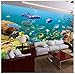 Produktbild 3D Mural Benutzerdefinierte Mural Tapete Unterwasser Kreatur 3D Stereo Kinderzimmer Schlafzimmer Wohnzimmer Tv Hintergrund Wand 3D Fototapete Silk Tuch 250X180 cm,Ayzr