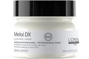 ‎L'ORÉAL PROFESSIONNEL L'Oréal Professionnel Haarmaske für langanhaltende Farben, weniger Haarbruch und mehr Glanz, für alle Haartypen, Serie Expert, Metal DX Maske