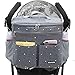 Produktbild Conleke Kinderwagen Organizer, Universale Kinderwagentasche Buggy Organizer Hänge Tasche mit1 Schulterriemen, Unverzichtbares Kinderwagen-Zubehör(Grau)