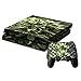 Produktbild Hanf Style Designfolie für Playstation 4 Konsole (für beide Seiten + ränder / Full Body Aufkleber) und für 2 Controller / Sticker, Graspflanze Skin für PS4 Spielkonsole