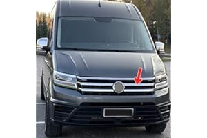 MCPERFORMANCE Listas de Parrilla válidas para VW CRAFTER II | 2017+ Moldura Cromada Acero Inoxidable Embellecedor Cromo Frontal Tiras cromadas de Radiador